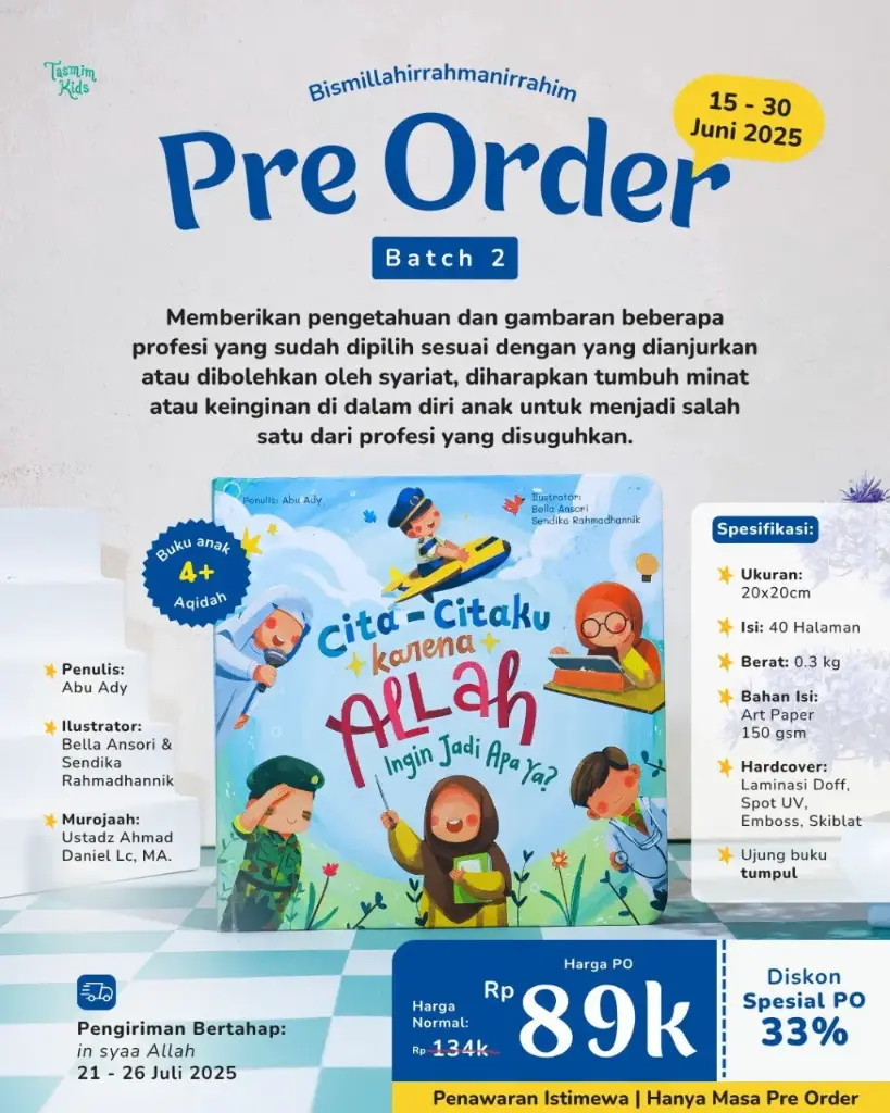 Cita-Citaku Karena Allah Ingin Jadi Apa ya? (Hardcover), Tasmeem Kids