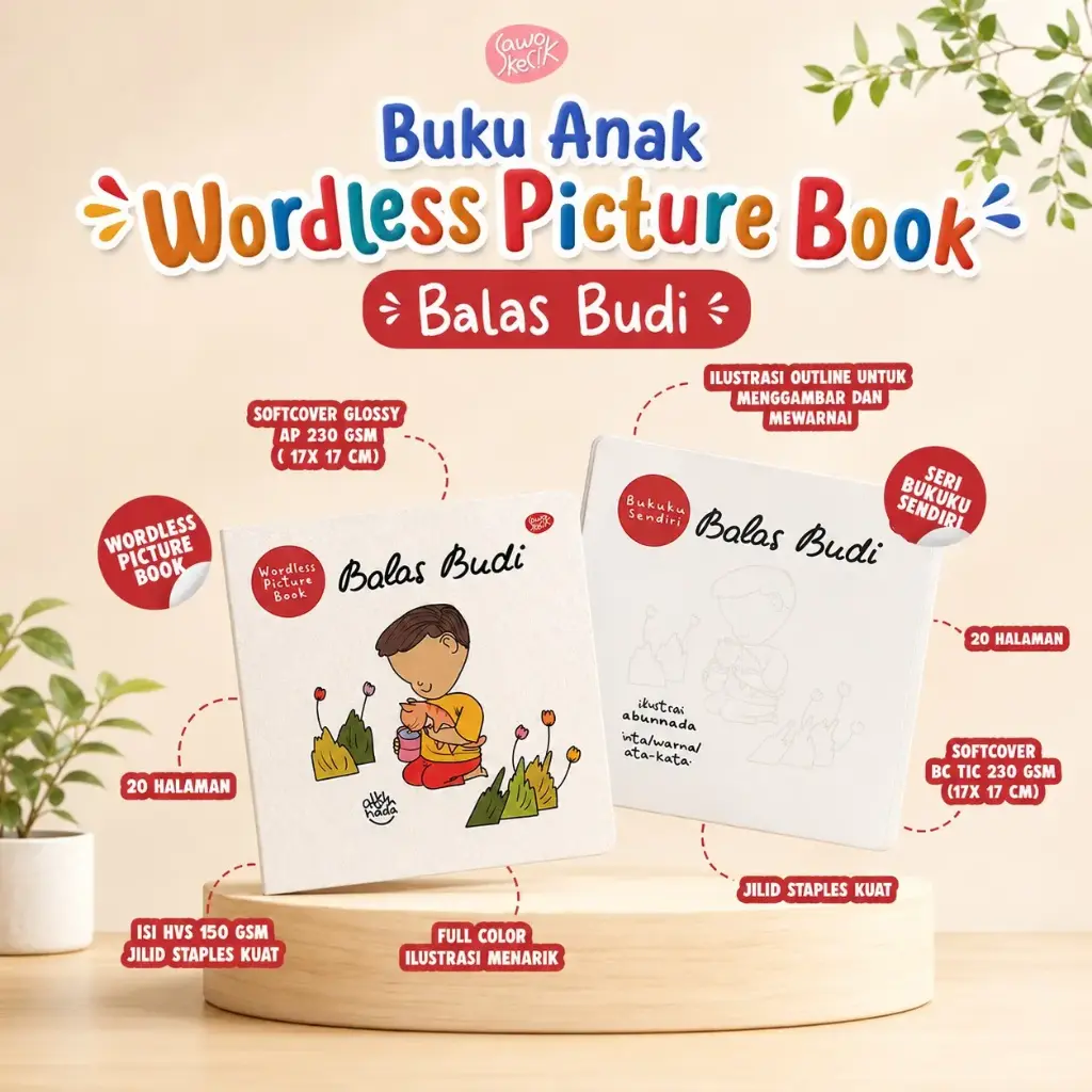 Bundling Seri Bukuku Balas Budi dan Wordless Balas Budi (Set), Sawo Kecik