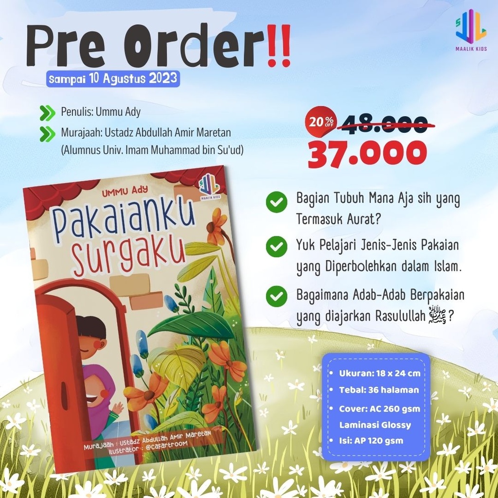 Pakaianku Surgaku, Maalik Kids