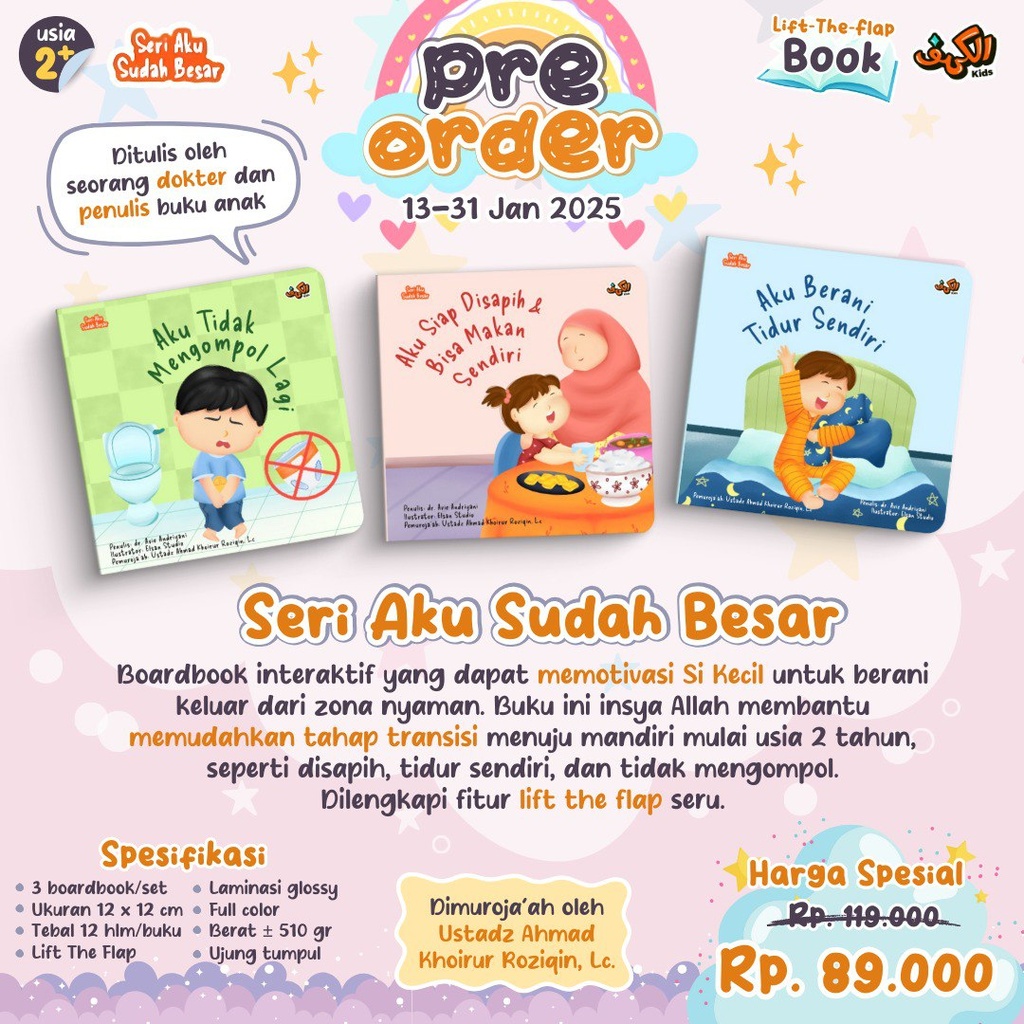 Seri Aku Sudah Besar (Boardbook), Alkahfi Kids