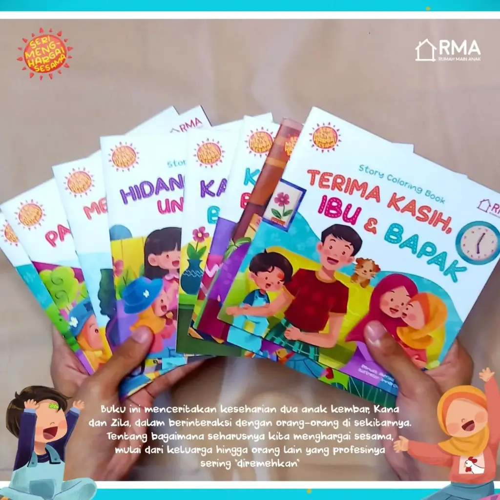 Story Coloring Books : Seri Menghargai Sesama (8 Buku)