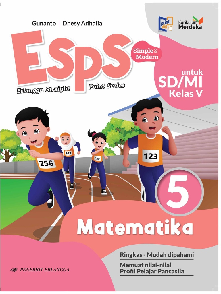 Esps Matematika Untuk SD/MI Kelas 5, Erlangga