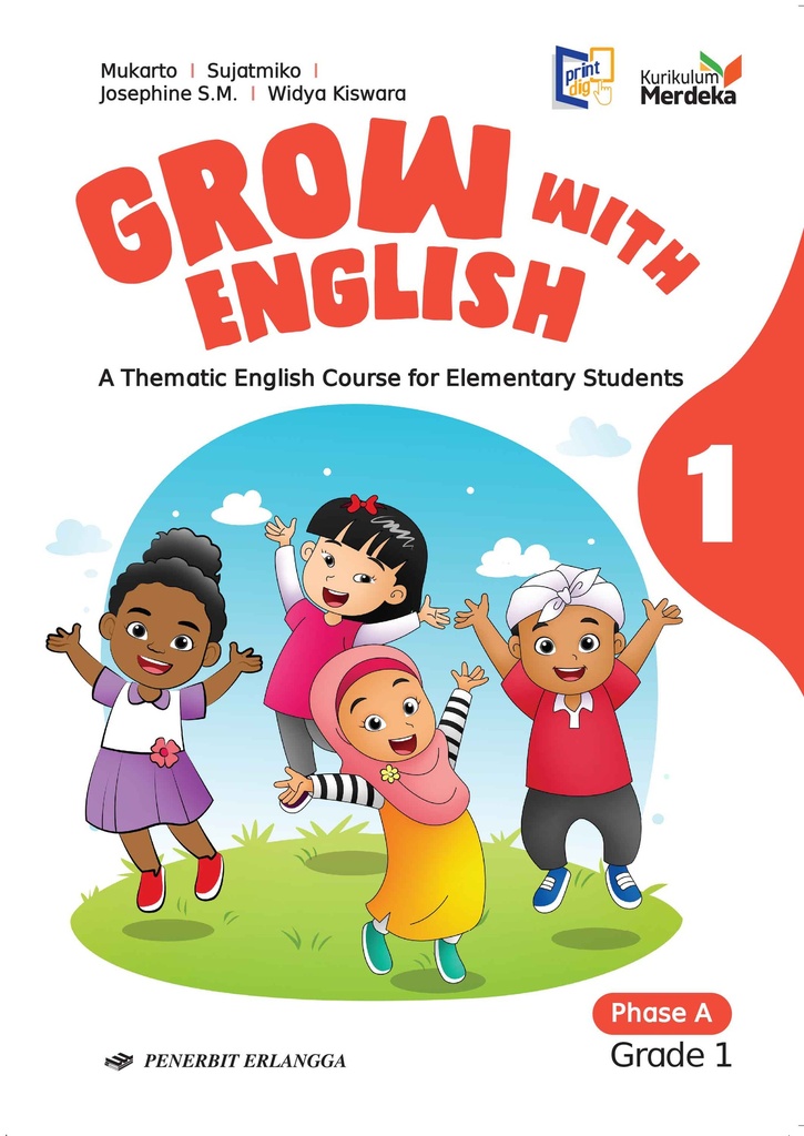 Grow With English Phase A Grade 1, Erlangga