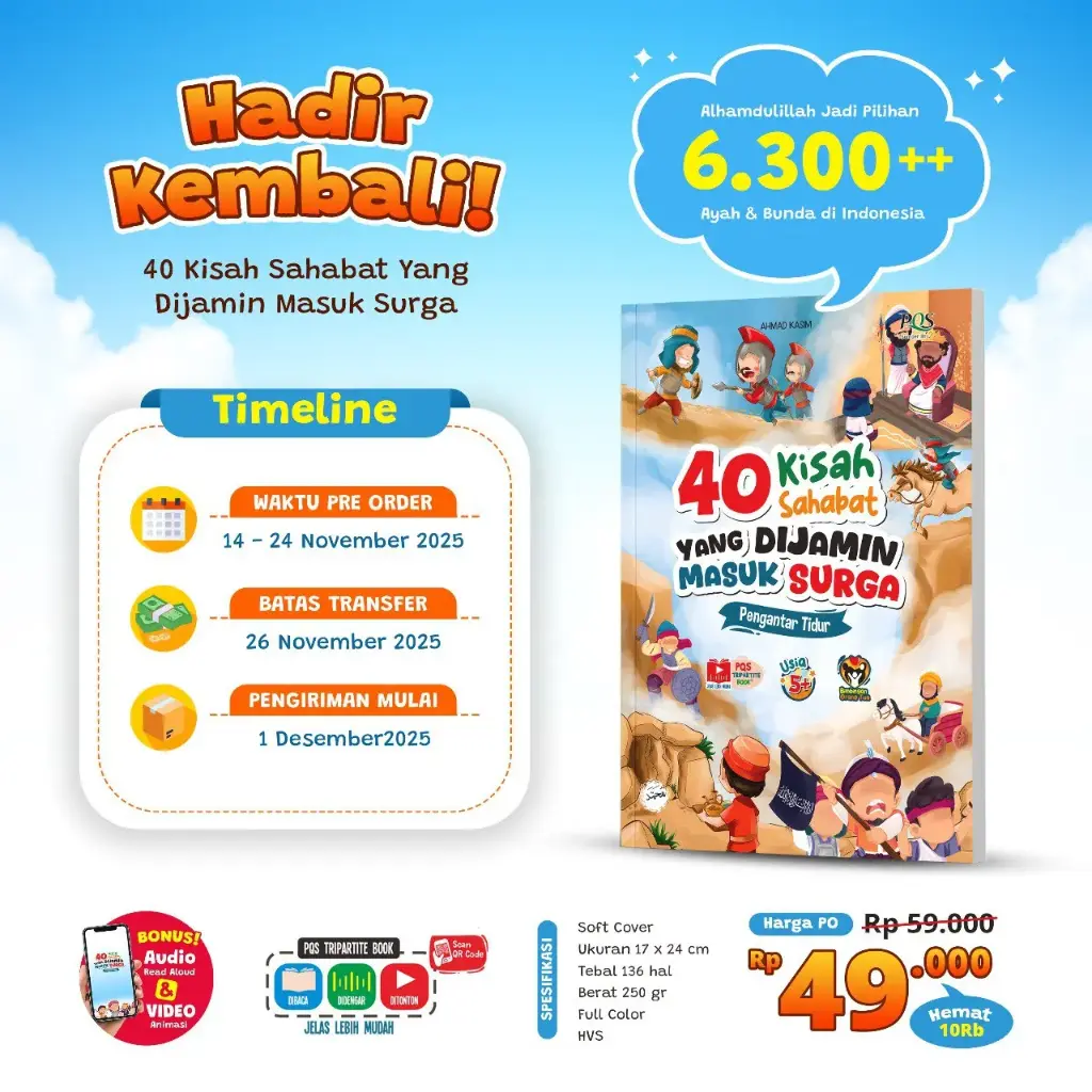 40 Kisah Sahabat Dijamin Masuk Surga, PQS