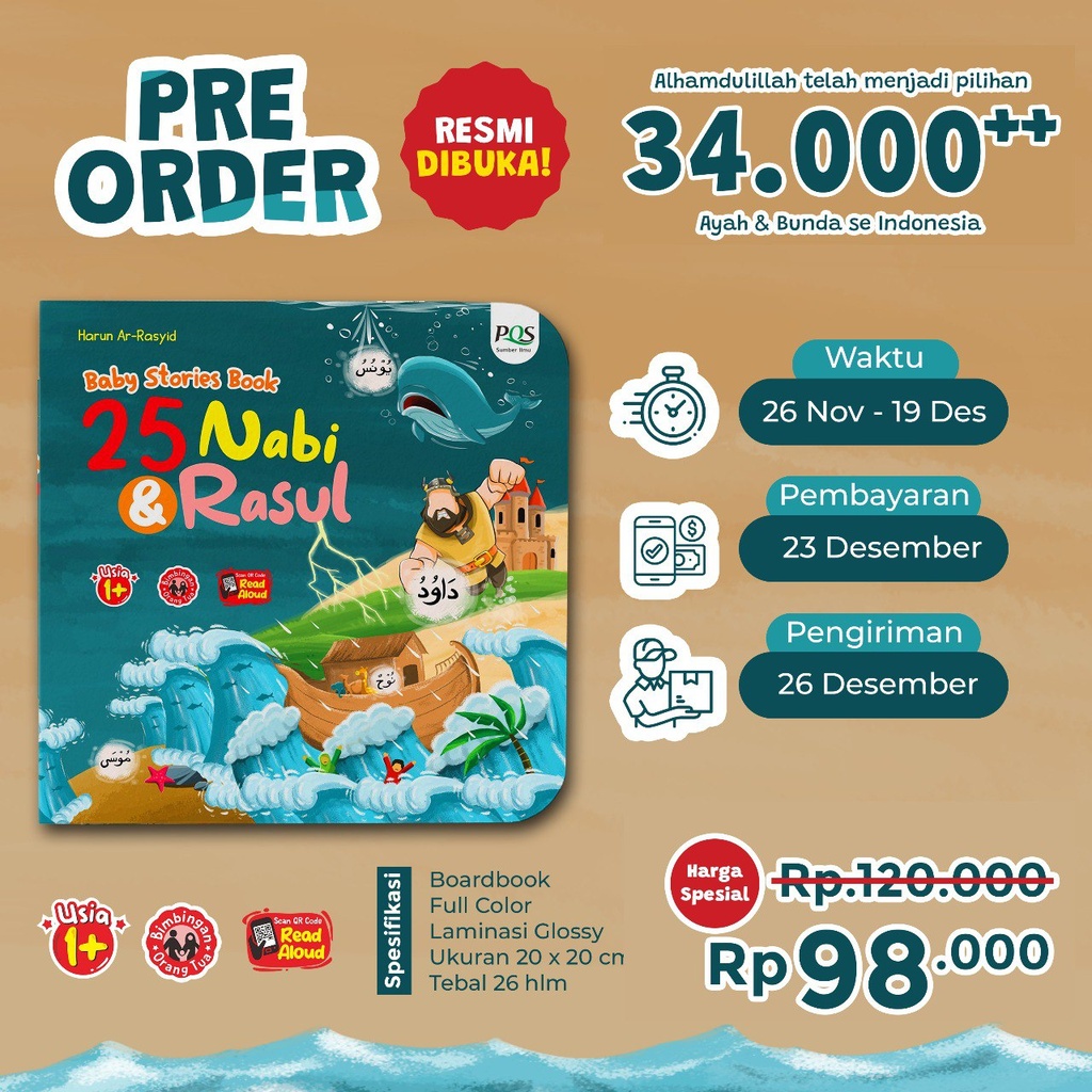Baby Stories Book 25 Nabi & Rasul, PQS