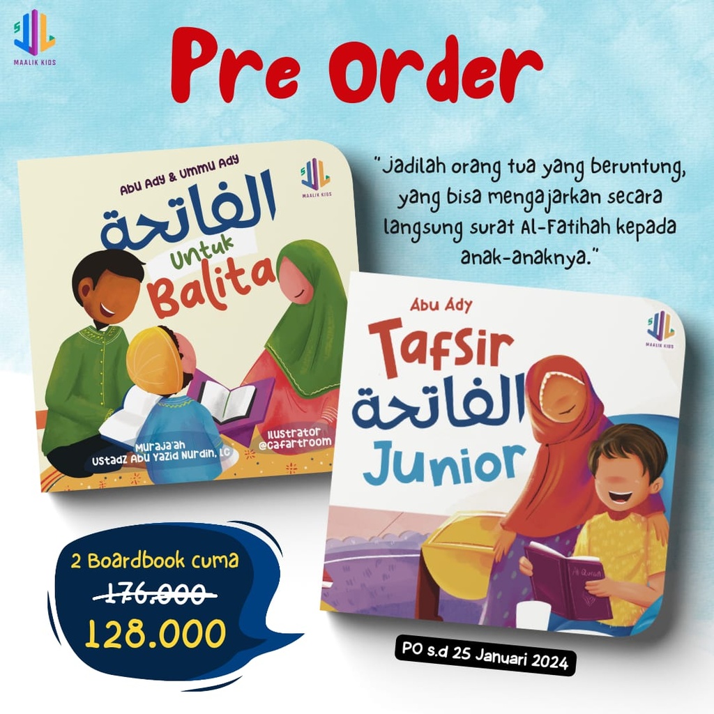 Bundling Al-Fatihah Untuk Balita & Tafsir Al-Fatihah Junior (Set)