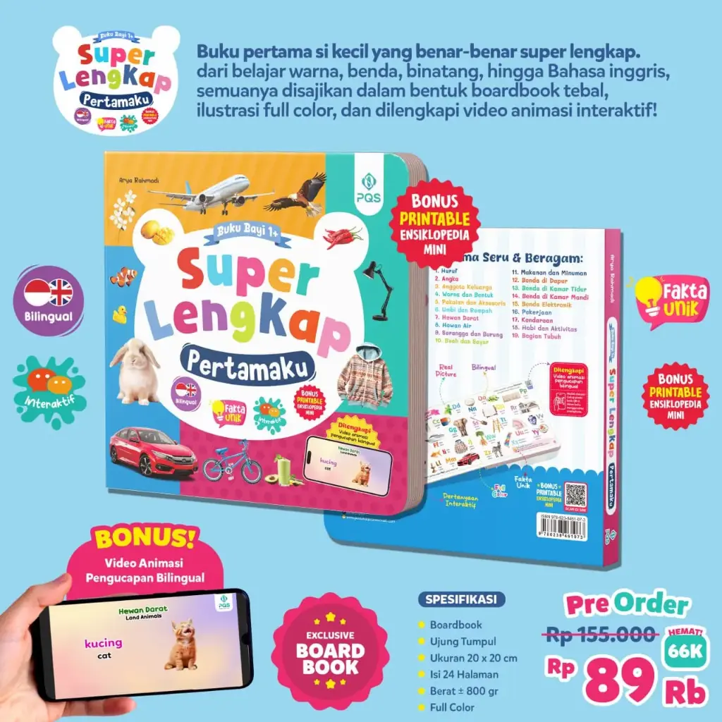 Baby Book Super Lengkap Pertamaku (Boardbook), PQS