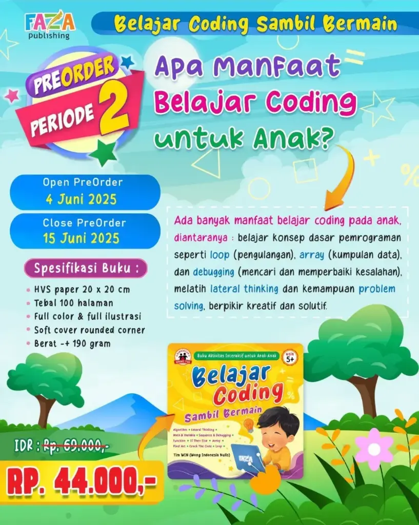 Belajar Coding Sambil Bermain (Cover kuning), Bacaan Media