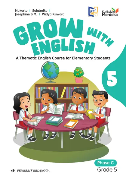 Grow With English Phase C Grade 5, Erlangga 