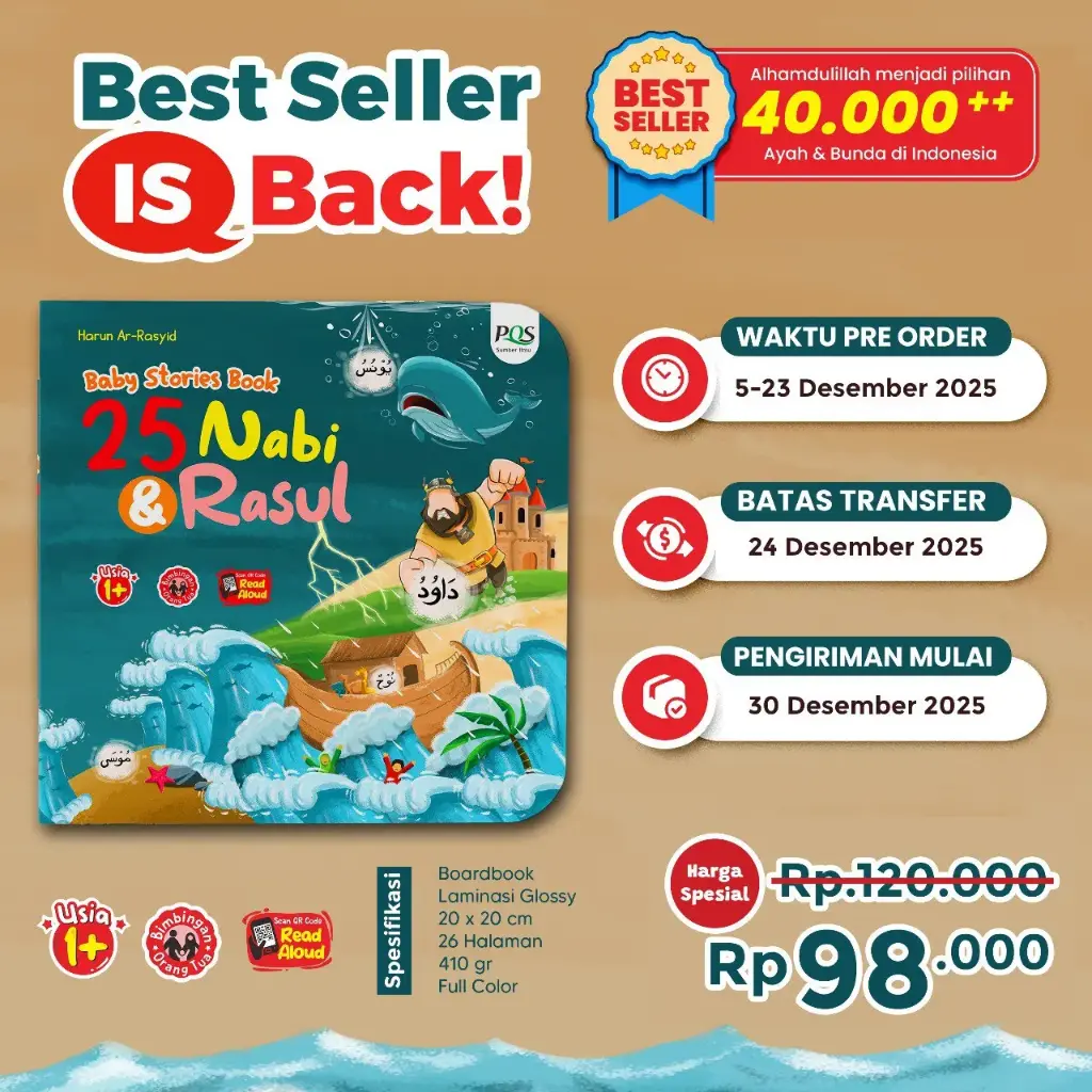 Baby Stries Book 25 Nabi & Rasul (Boardbook), PQS