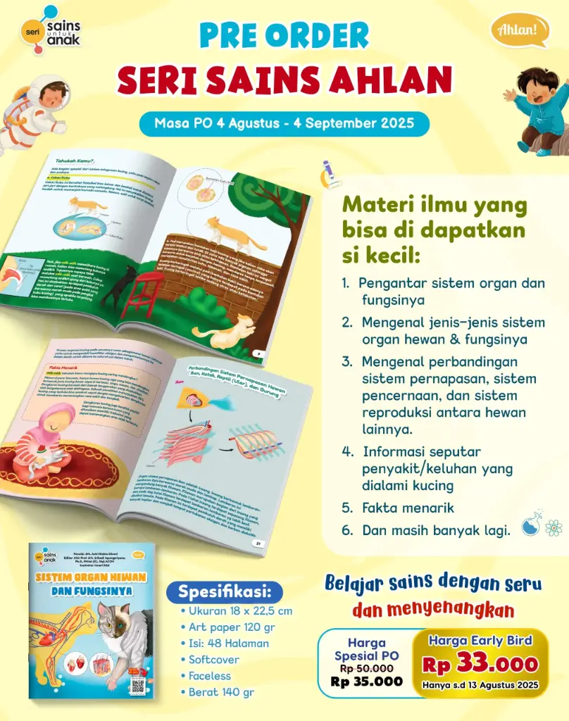 [EB] Seri Sains Anak: Sistem Organ Hewan Dan Fungsinya, Ahlan
