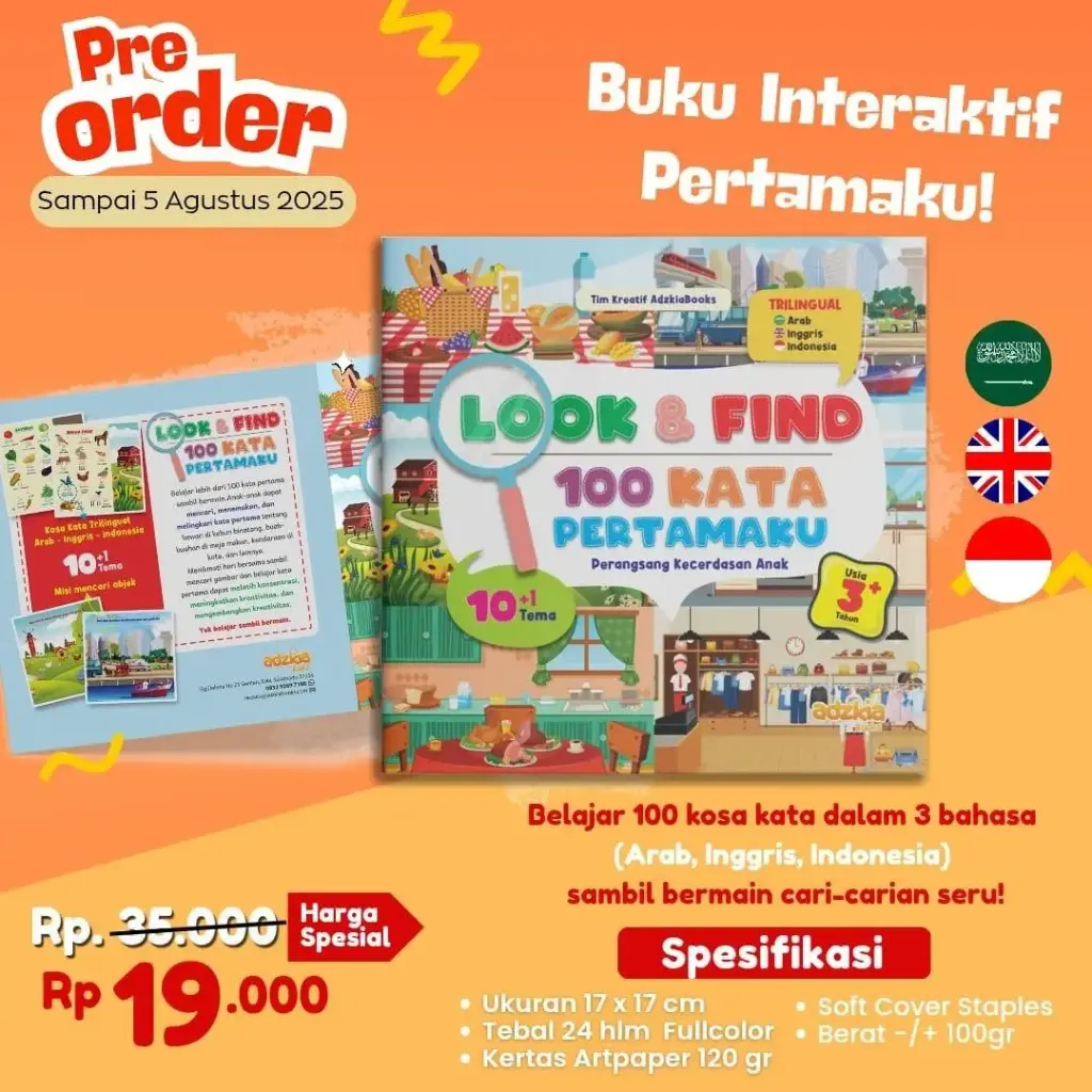 Look and Find 100 Kata Pertamaku, Adzkia