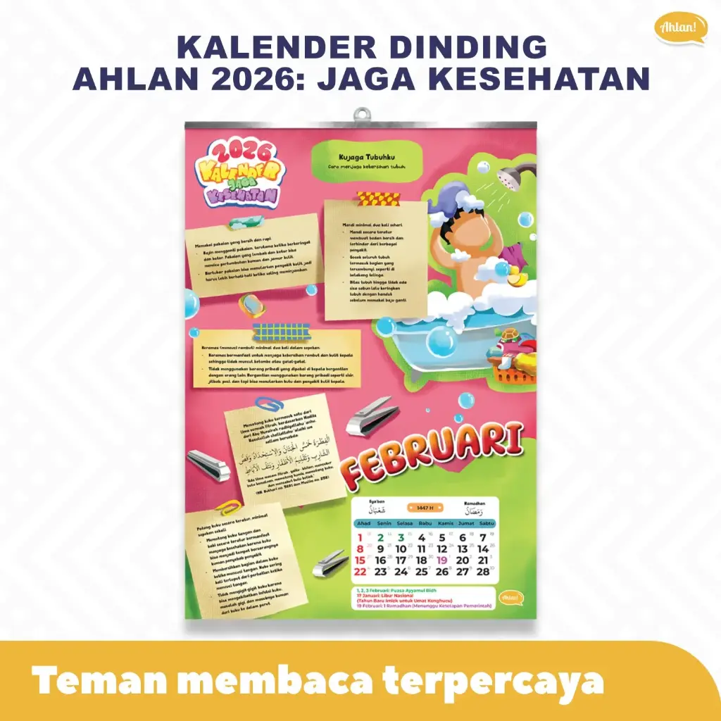 {PO} Kalender Dinding Ahlan 2026 : Jaga Kesehatan, Ahlan