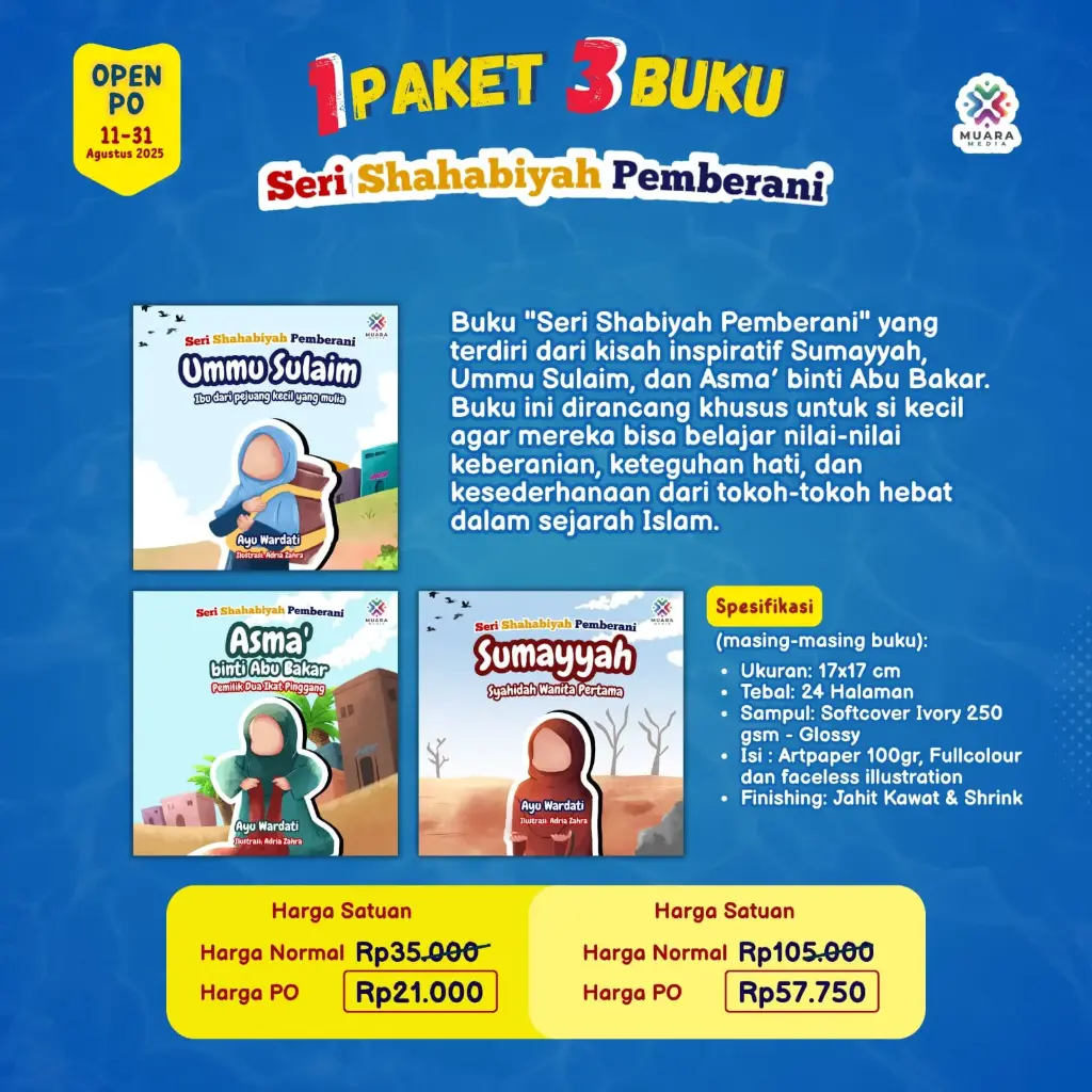 (Bundling 3 Buku) Seri Shahabiyah Pemberani (Asma+Sulaim+Sumayyah), Muara Media