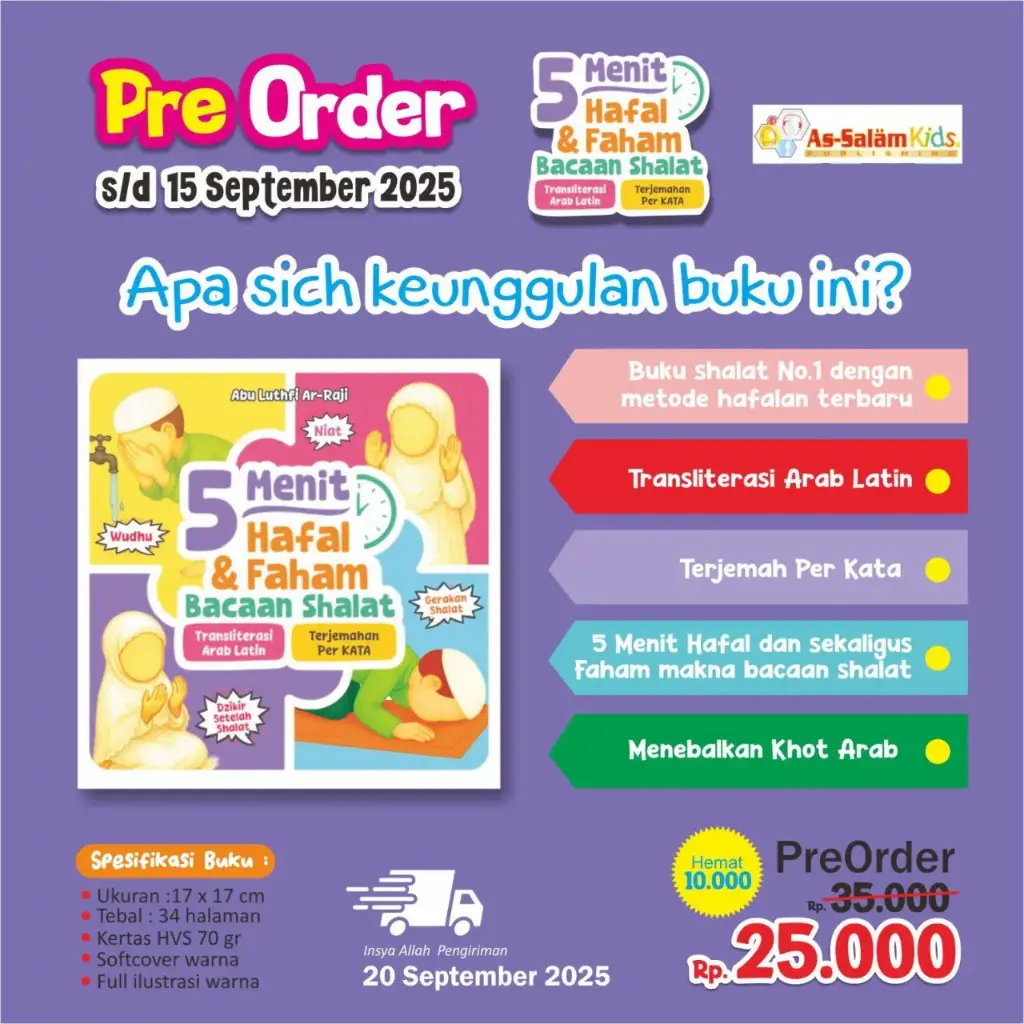 5 Menit Hafal & Faham Bacaan Shalat, As-Salam Kids