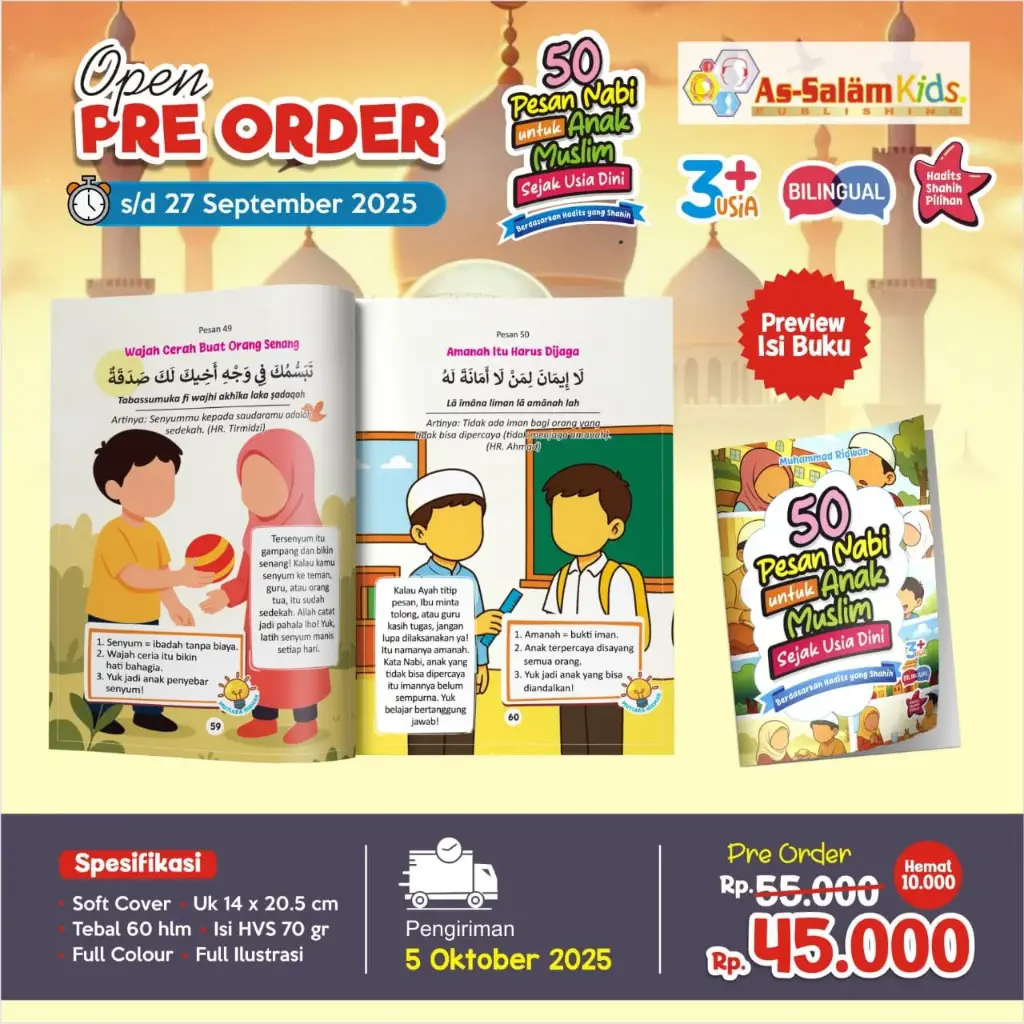 50 Pesan Nabi untuk Anak Muslim Sejak Dini, As-Salam Kids