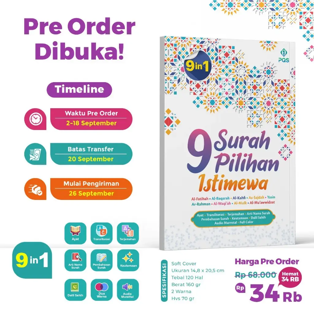 9 Surah Pilihan Istimewa, PQS