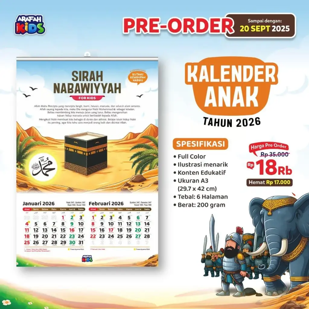 Kalender Anak Sirah Nabawiyyah, Arafah
