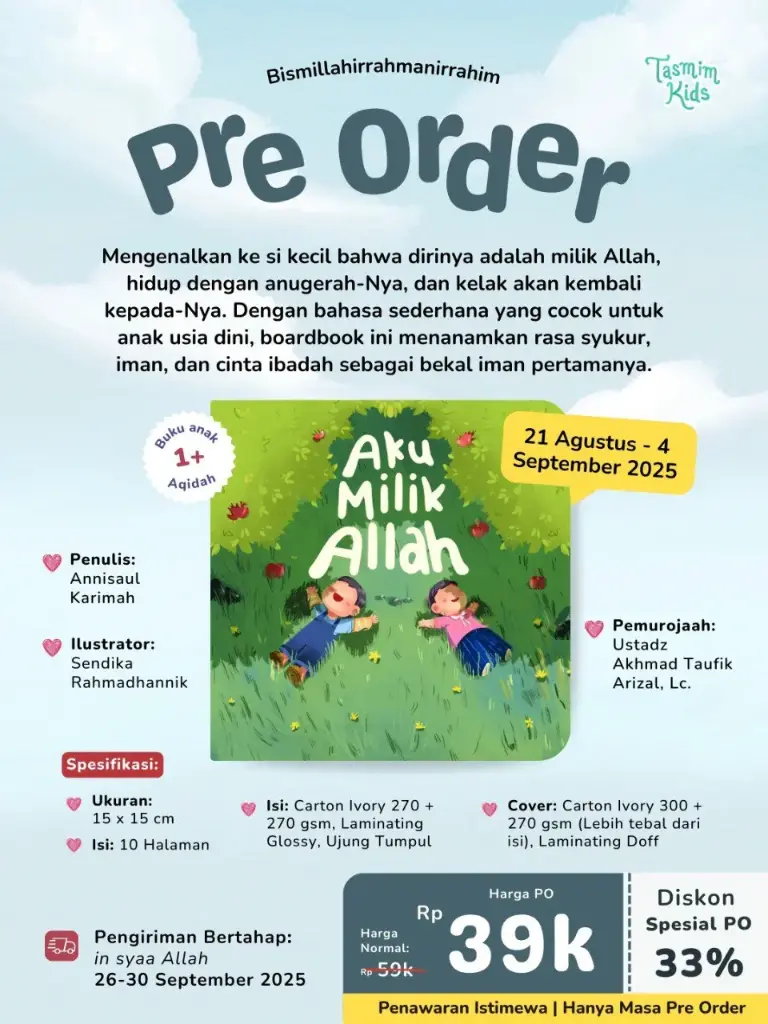 Aku Milik Allah (Boardbook), Tasmim Kids