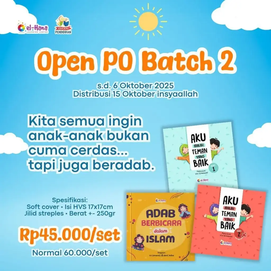 Paket Buku Anak Islami (Teman yg Baik 1-2 & Adab Berbicara), El-Hana