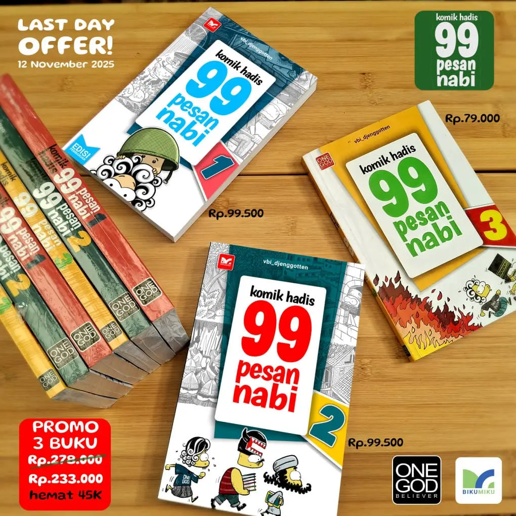 Paket Bundling Komik 99 Pesan Nabi Jilid 1,2,3