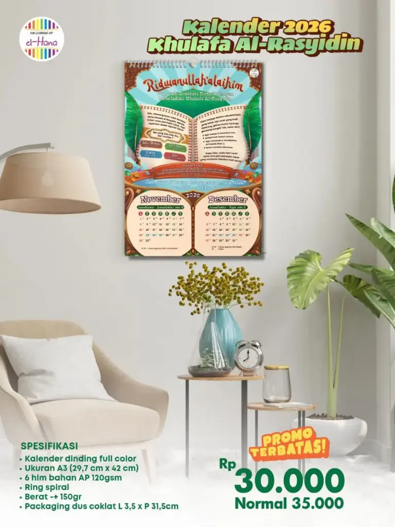 Kalender Khulafa Al-Rasyidin el-Hana 2026