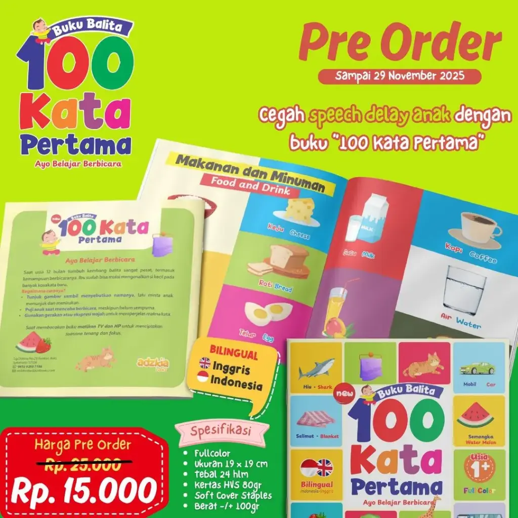 Buku Balita 100 Kata Pertama