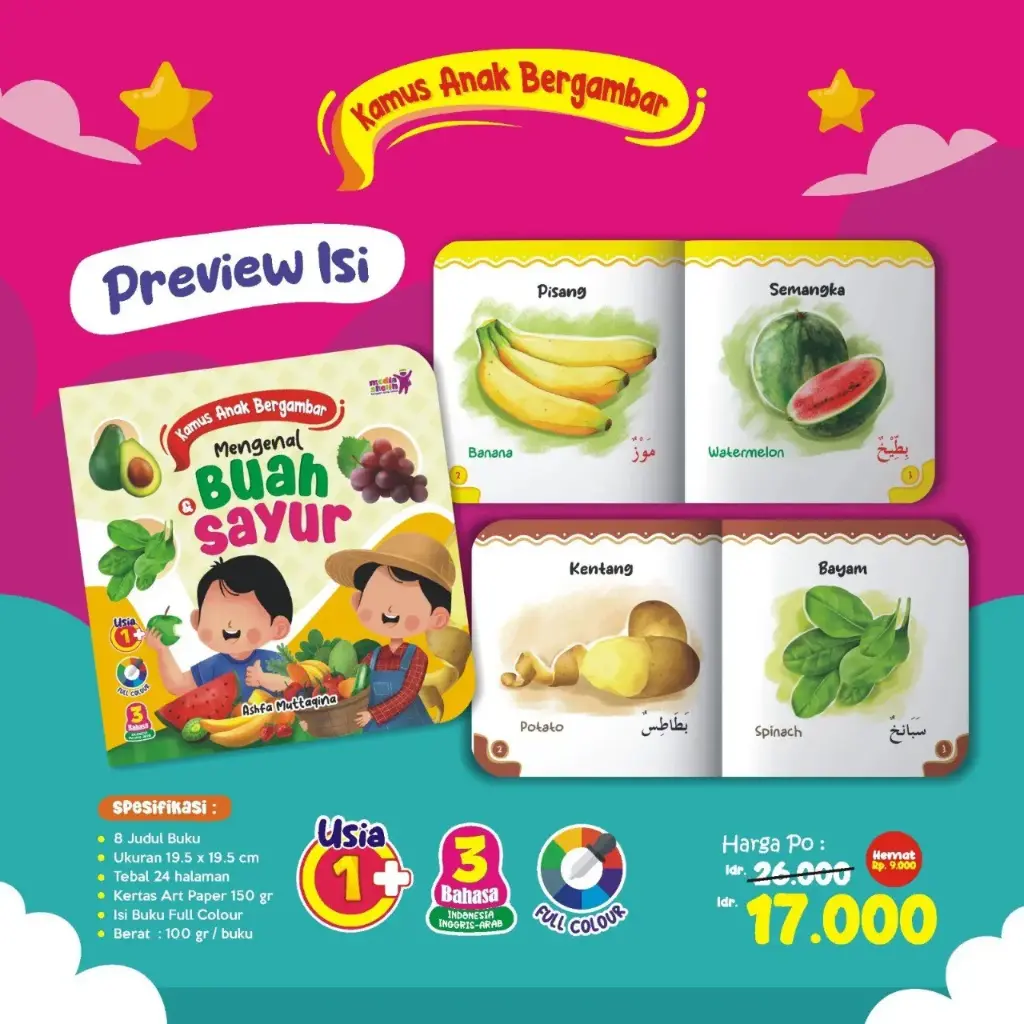 Kamus Anak Bergambar (Mengenal Buah & Sayur), Media Sholih
