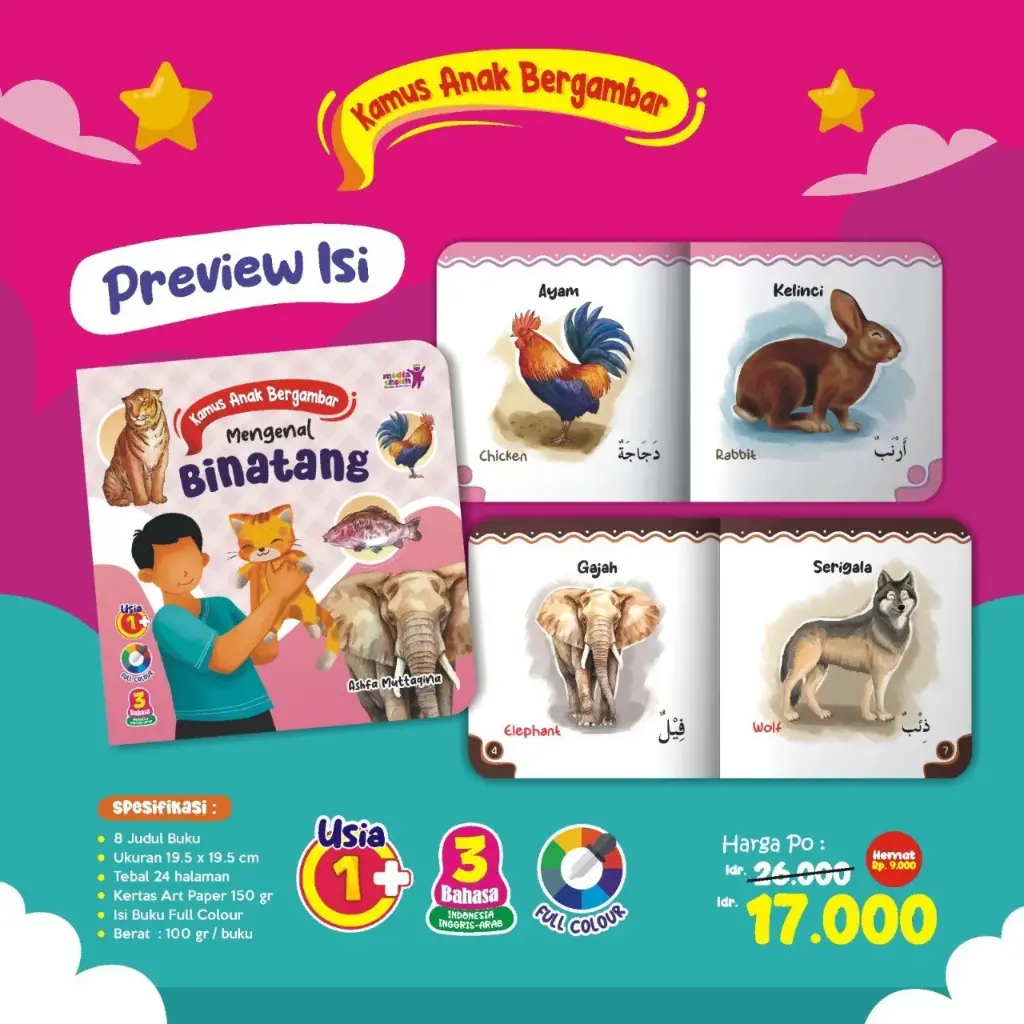 Kamus Anak Bergambar (Mengenal Binatang), Media Sholih