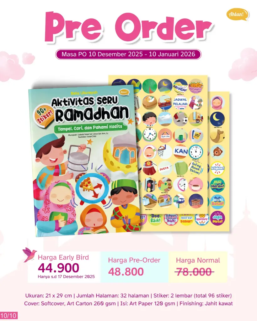 {PO} Aktivitas Seru Ramadhanku + Sticker, Ahlan