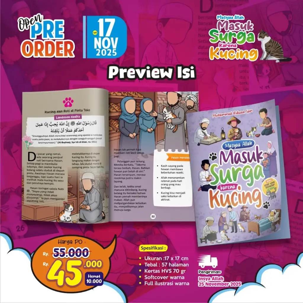 Masya Allah, Masuk Surga Karena Kucing, As-Salam Kids