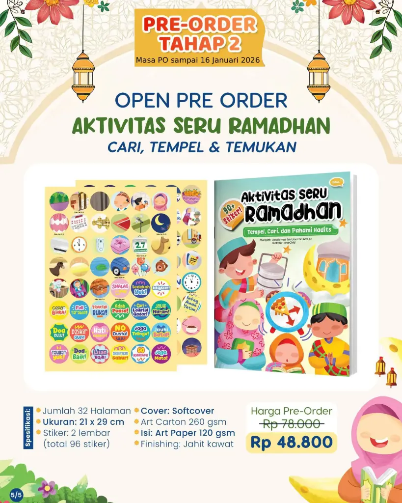 {PO} Aktivitas Seru Ramadhanku + Sticker TAHAP 2, Ahlan