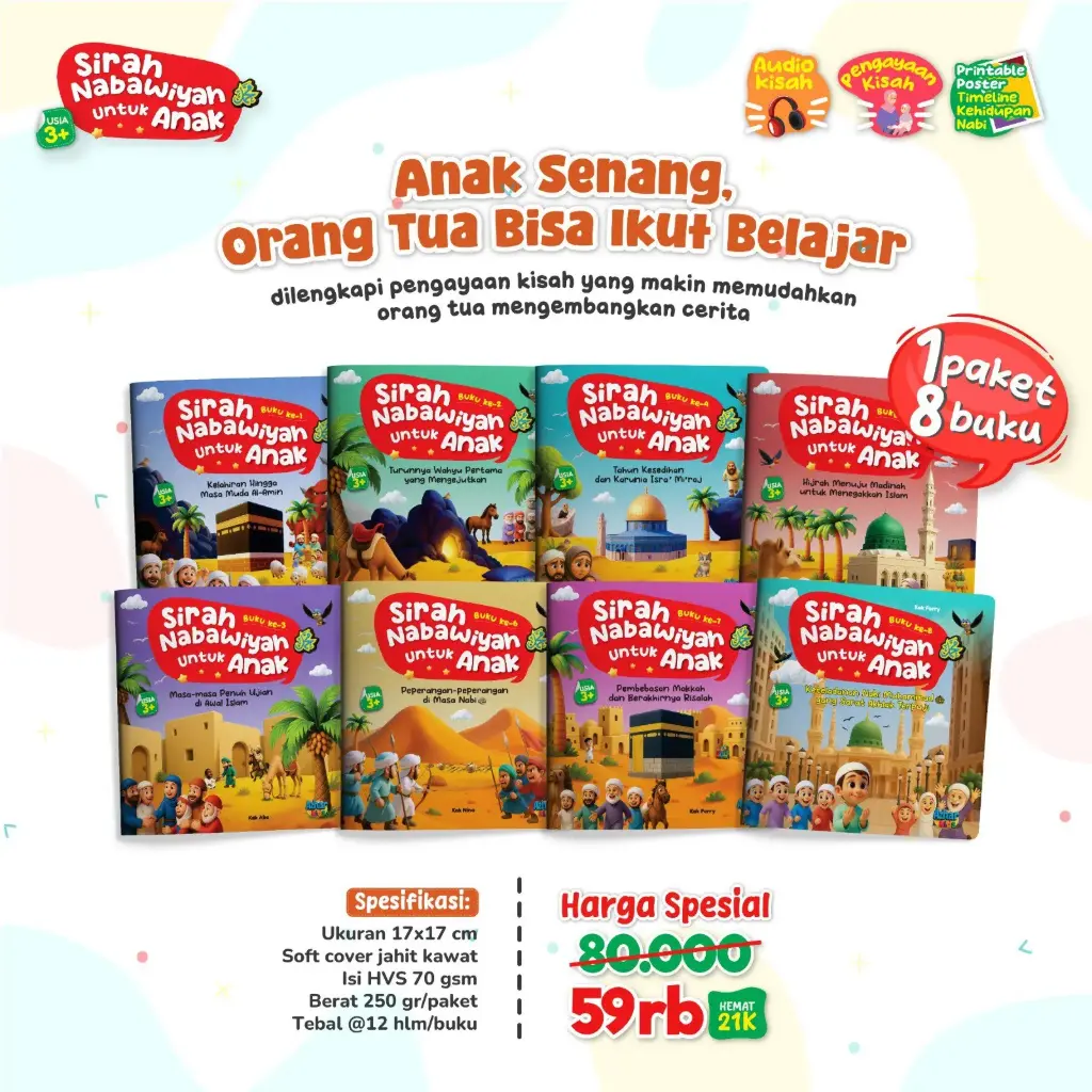 Paket Sirah Nabawiyah untuk Anak (8 Buku), Zain