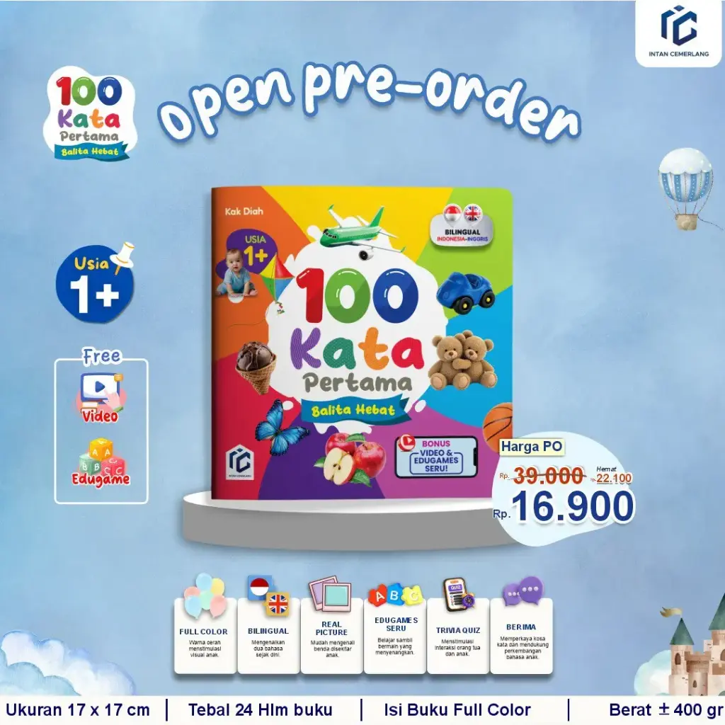 100 Kata Pertama: Balita Hebat, Intan Cemerlang