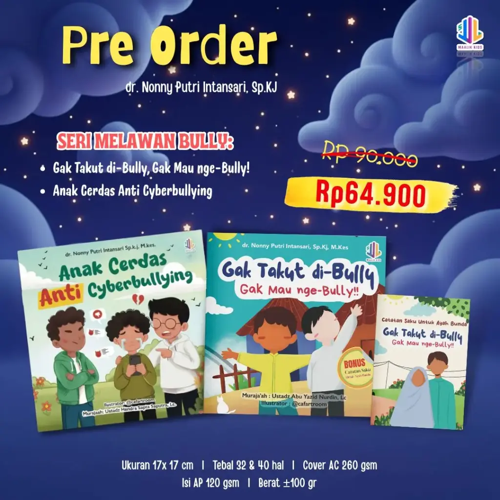(PO) Bundling 2 Buku Anti Cyberbullying + Gak Takut di-Bully, Maalik Kids