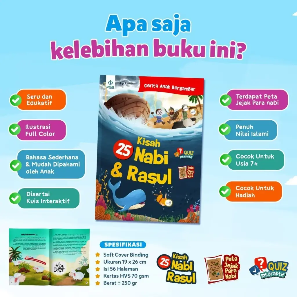 Kisah 25 Nabi & Rasul (Softcover), PQS
