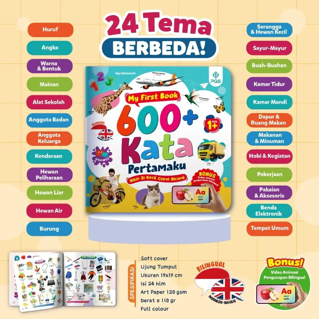My First Book: 600 Kata Pertamaku, PQS