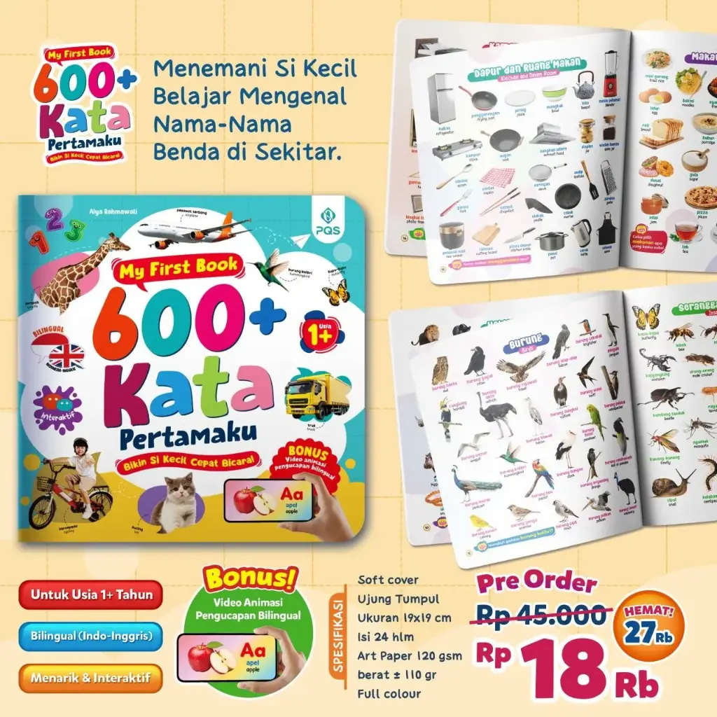 My First Book: 600 Kata Pertamaku, PQS