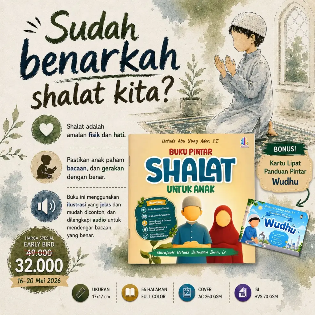 (Early Bird) Buku Pintar Shalat Untuk Anak, Maalik Kids