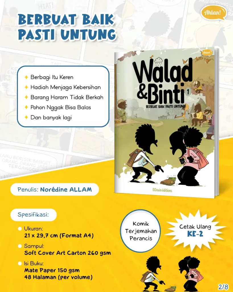 Komik Walad dan Binti Vol 1: Berbuat Baik Pasti Untung, Ahlan