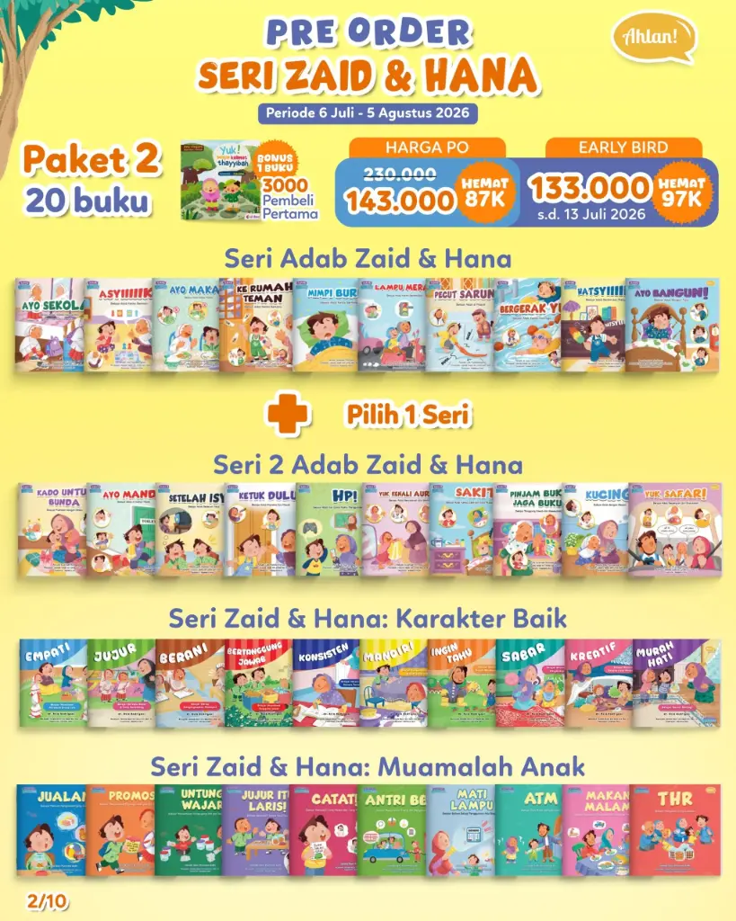 {Early Bird} Paket 2 Seri Zaid & Hana (2 Seri), Ahlan