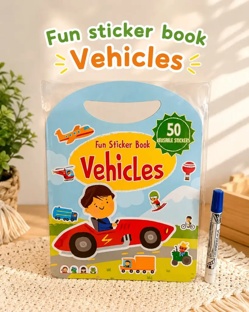 Fun Sticker Book : Vehicles