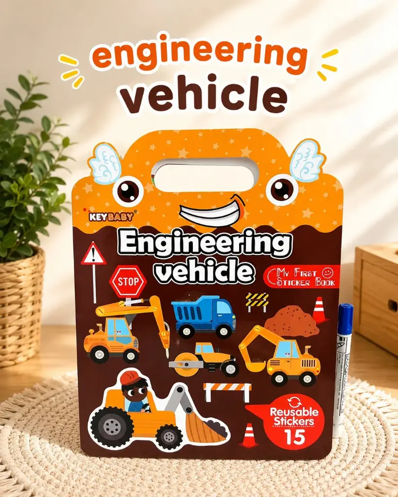 My First Sticker Book: Engineering Vehicle