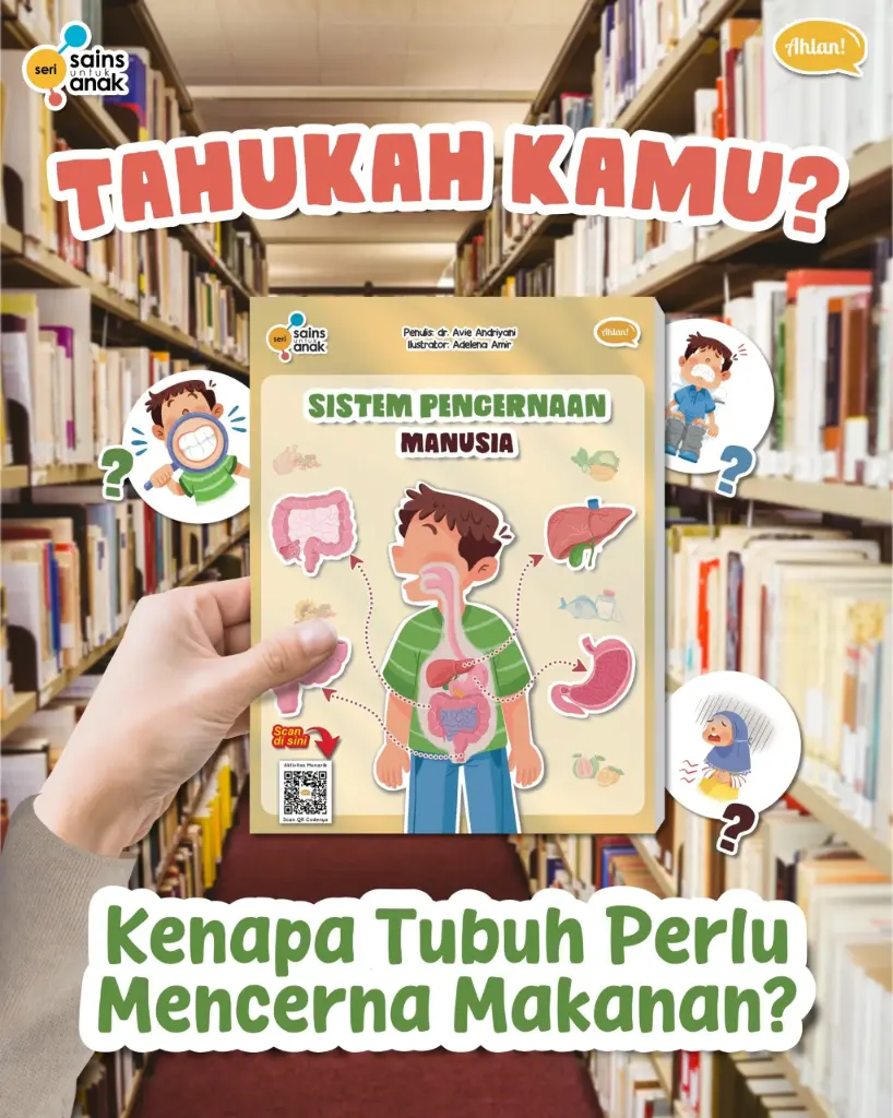 {Pre Order} Seri Sains Anak: Sistem Pencernaan Manusia, Ahlan