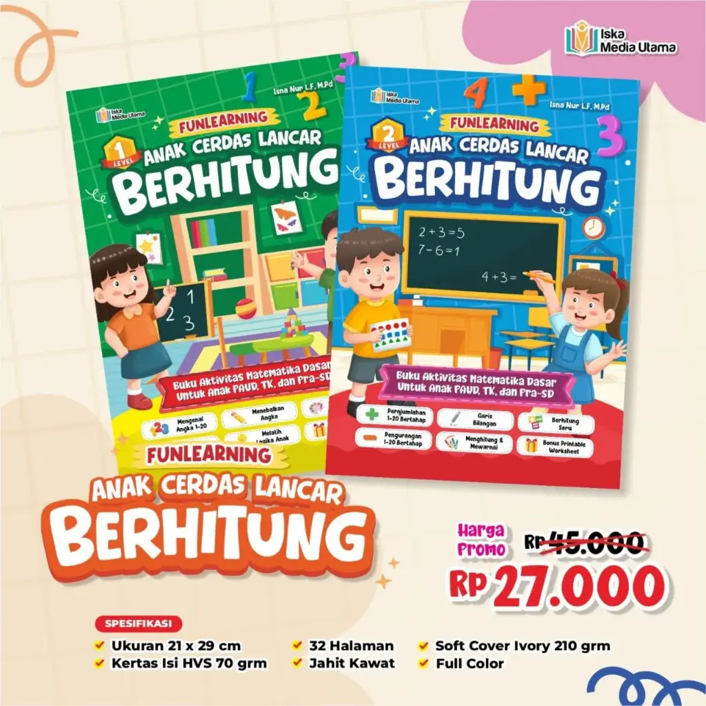 Fun Learning Anak Cerdas Lancar Berhitung (2 Buku)