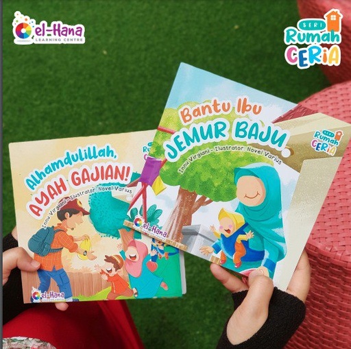 Seri Rumah Ceria : Alhamdulillah, Ayah Gajian!, Bantu Ibu Jemur Baju (Set)