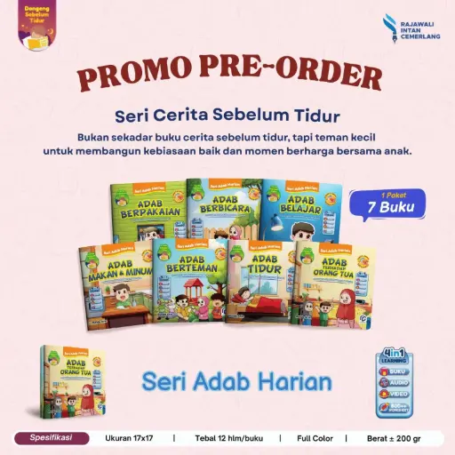 Cerita Sebelum Tidur : Seri Adab Harian (Set), Intan Cemerlang