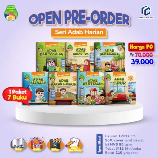 Cerita Sebelum Tidur : Seri Adab Harian (Set), Intan Cemerlang