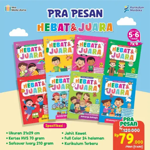 Paket Hebat dan Juara (isi 8 Buku)