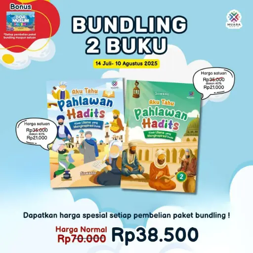 Bundling Aku Tahu Pahlawan Hadis (Jilid 1 dan 2) + Bonus 2 pcs Doa Harian, Bacaan Media